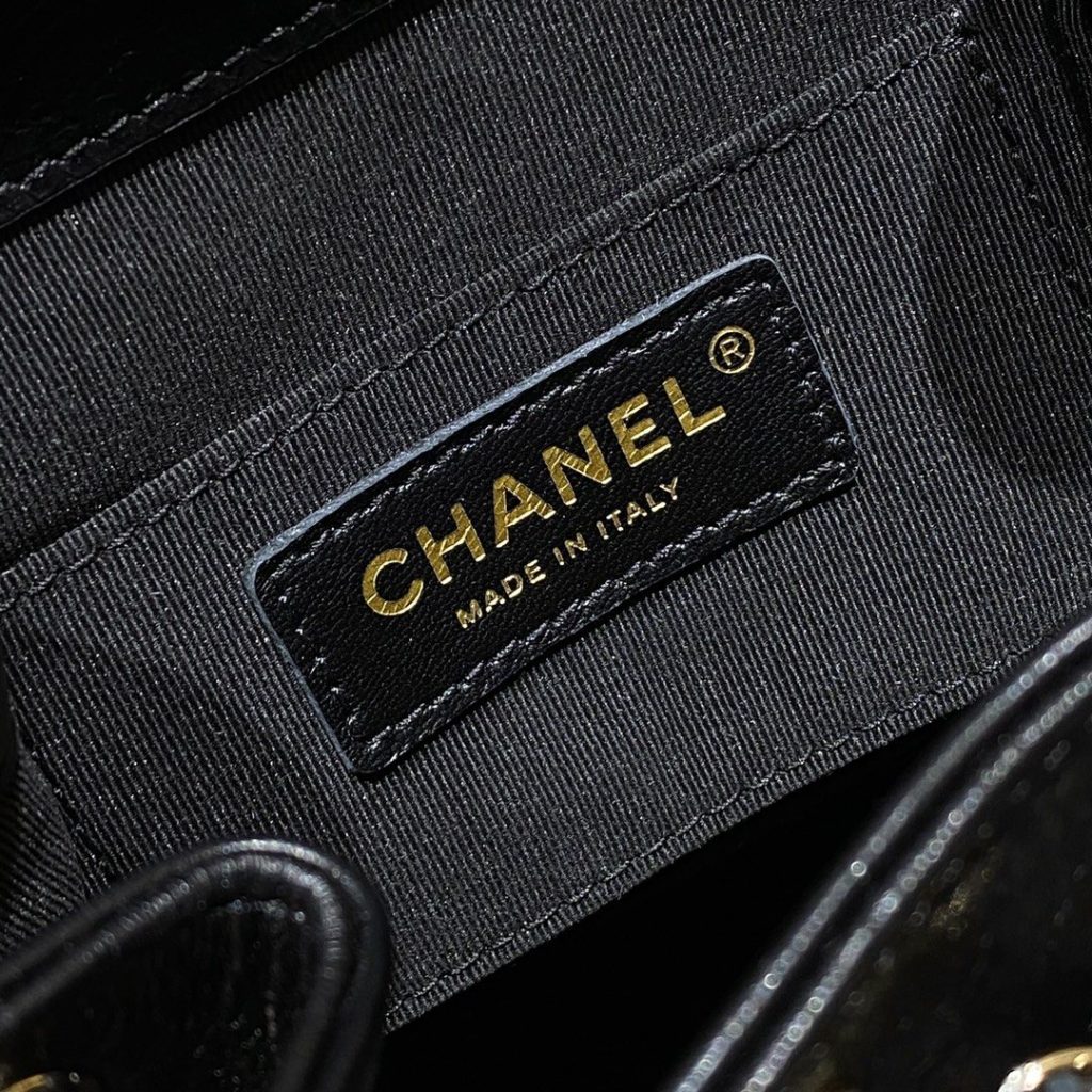 Chanel Duma Backpack in Caviar Leather and Drawstring Flap for Hand Shoulder Crossbody Carry