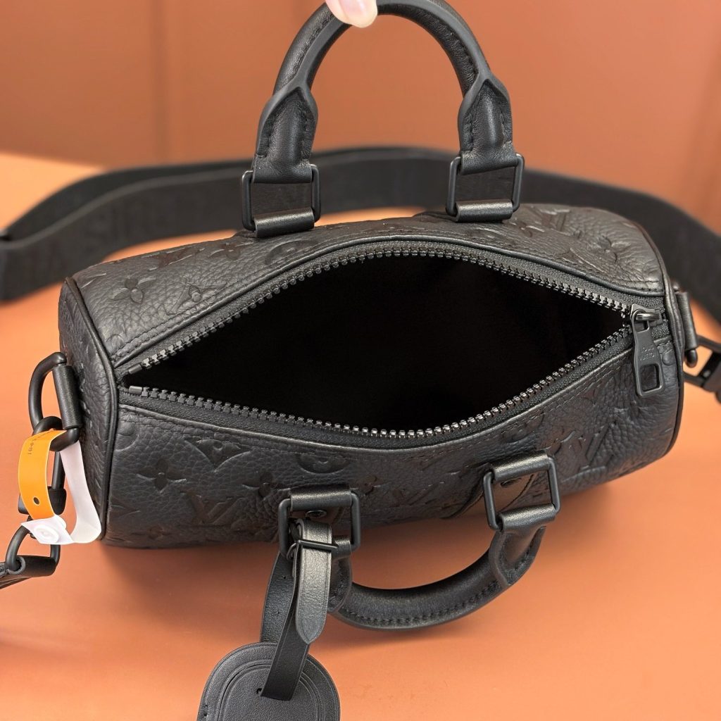 Louis Vuitton Keepall Bandouliere 25 Monogram Eclipse Canvas Zipper Hand Carry Shoulder Crossbody