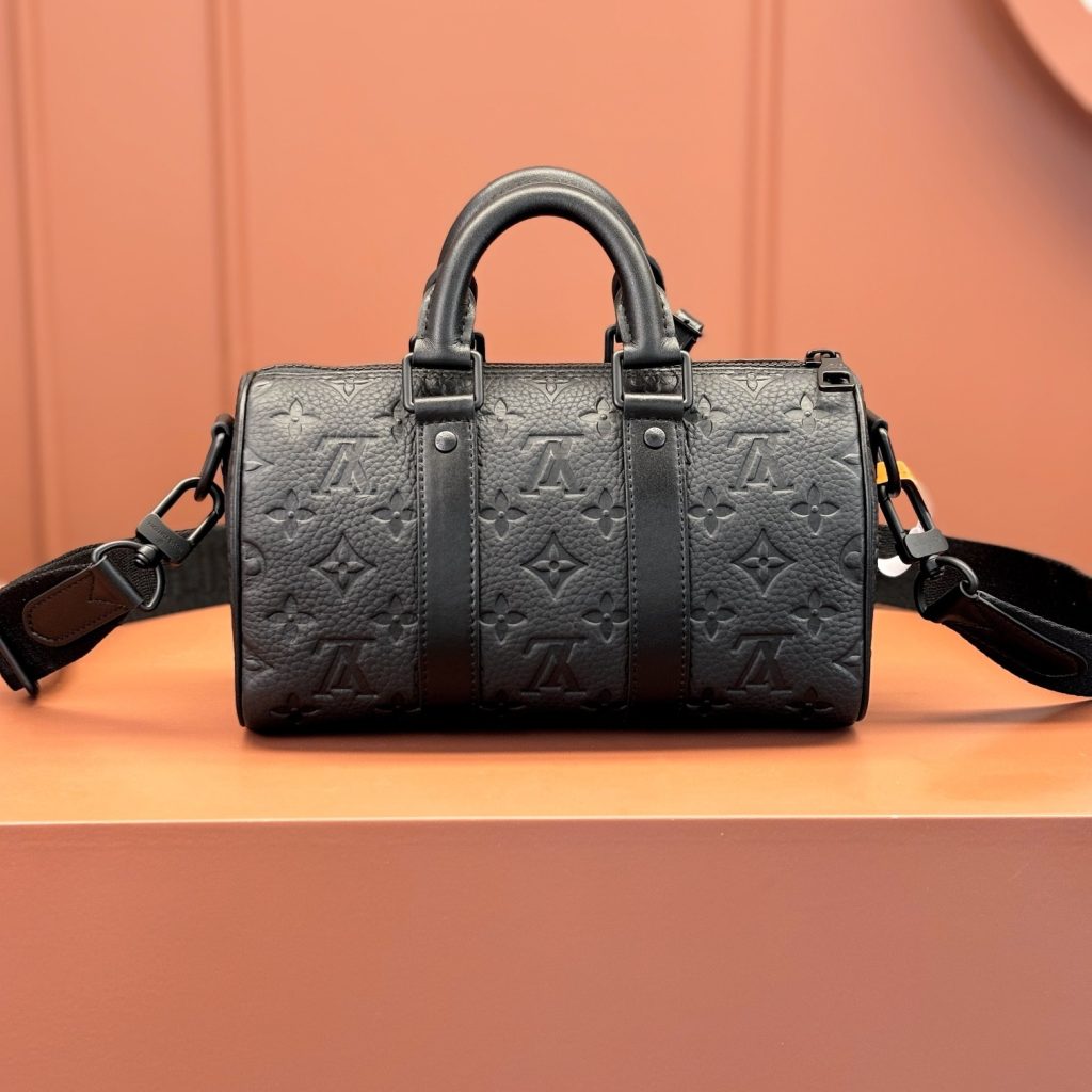Louis Vuitton Keepall Bandouliere 25 Monogram Eclipse Canvas Zipper Hand Carry Shoulder Crossbody