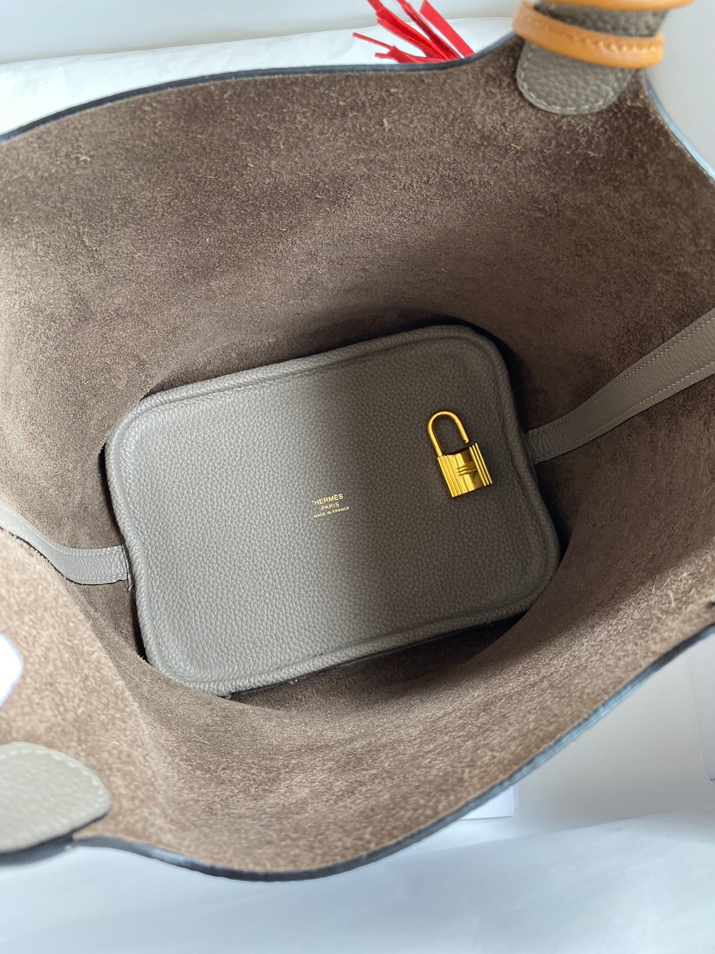 Hermes Picotin Lock 18 Bucket Bag, Gold Hardware Grain Leather for Hand Shoulder Crossbody Carry