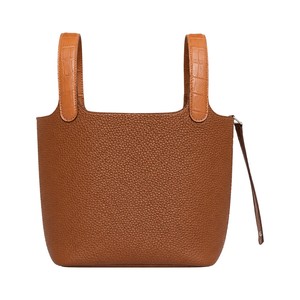 Hermès Picotin Lock 18 in Togo Leather with Magnetic Snap and Strap for Handheld Carry