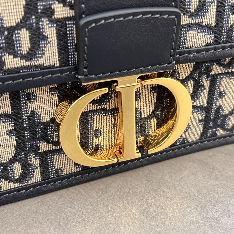 Dior Miss Montaigne in Oblique Canvas with Magnetic Snap Closure for Handheld and Shoulder Bag Carry