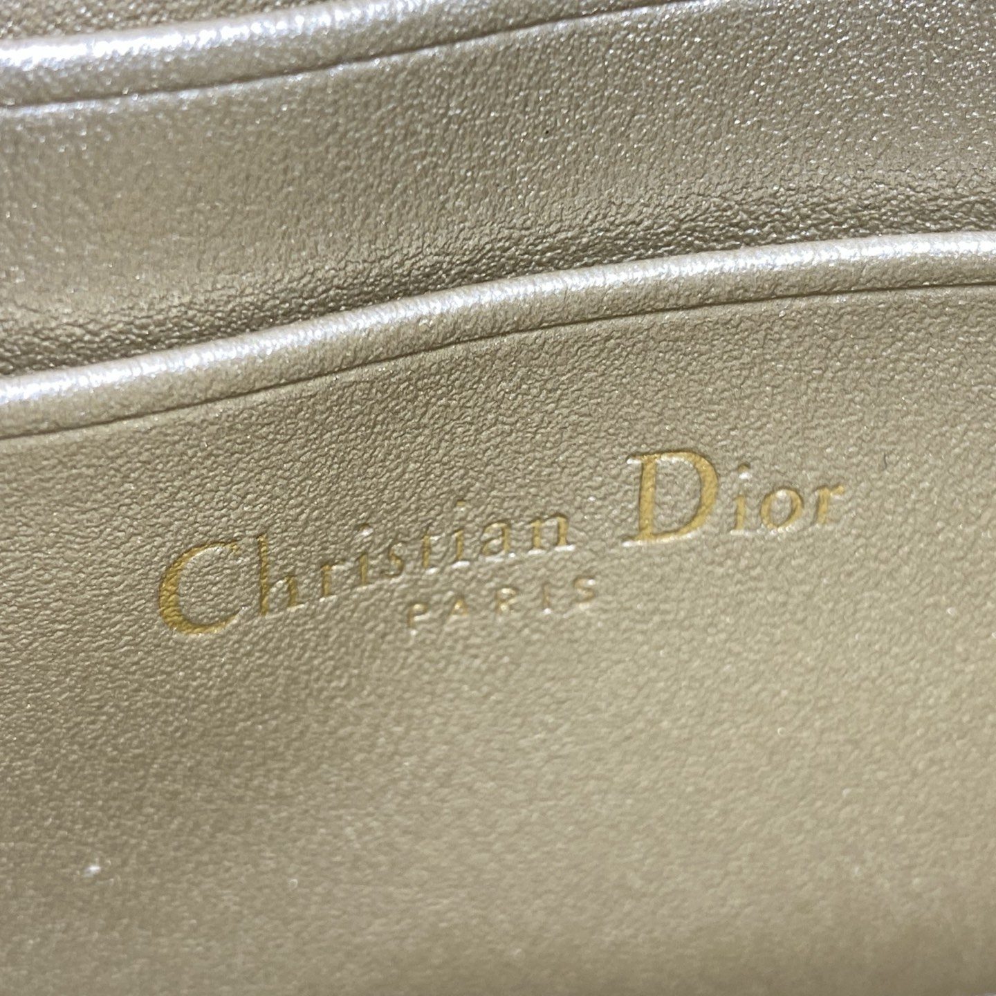 Dior Lady in Embossed Ostrich Grain Leather with Flap and Turn-lock for Handheld Carry