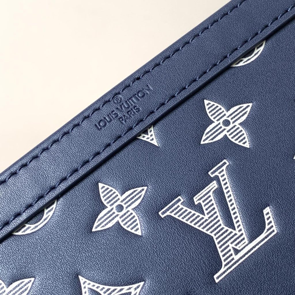 Louis Vuitton Taïgarama in Monogram Coated Canvas / Taïga Leather with Zipper Closure for Shoulder B