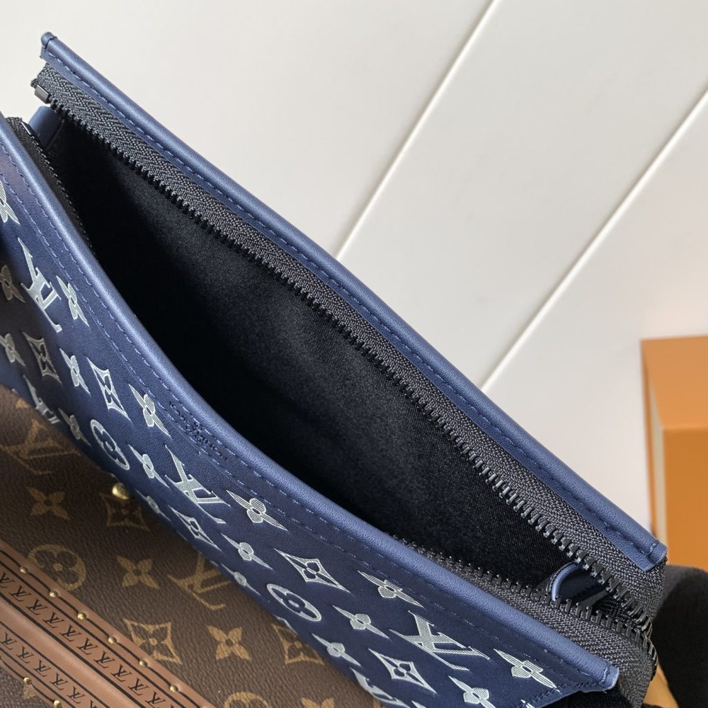 Louis Vuitton Taïgarama in Monogram Coated Canvas / Taïga Leather with Zipper Closure for Shoulder B