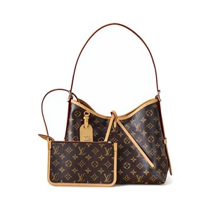 Louis Vuitton Carryall in Monogram Canvas with Drawstring for Shoulder Handheld Bag Carry