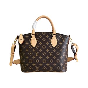 Louis Vuitton Neo Lockit in Monogram Canvas with Vachetta Leather Trim and Zipper for Handheld Carry