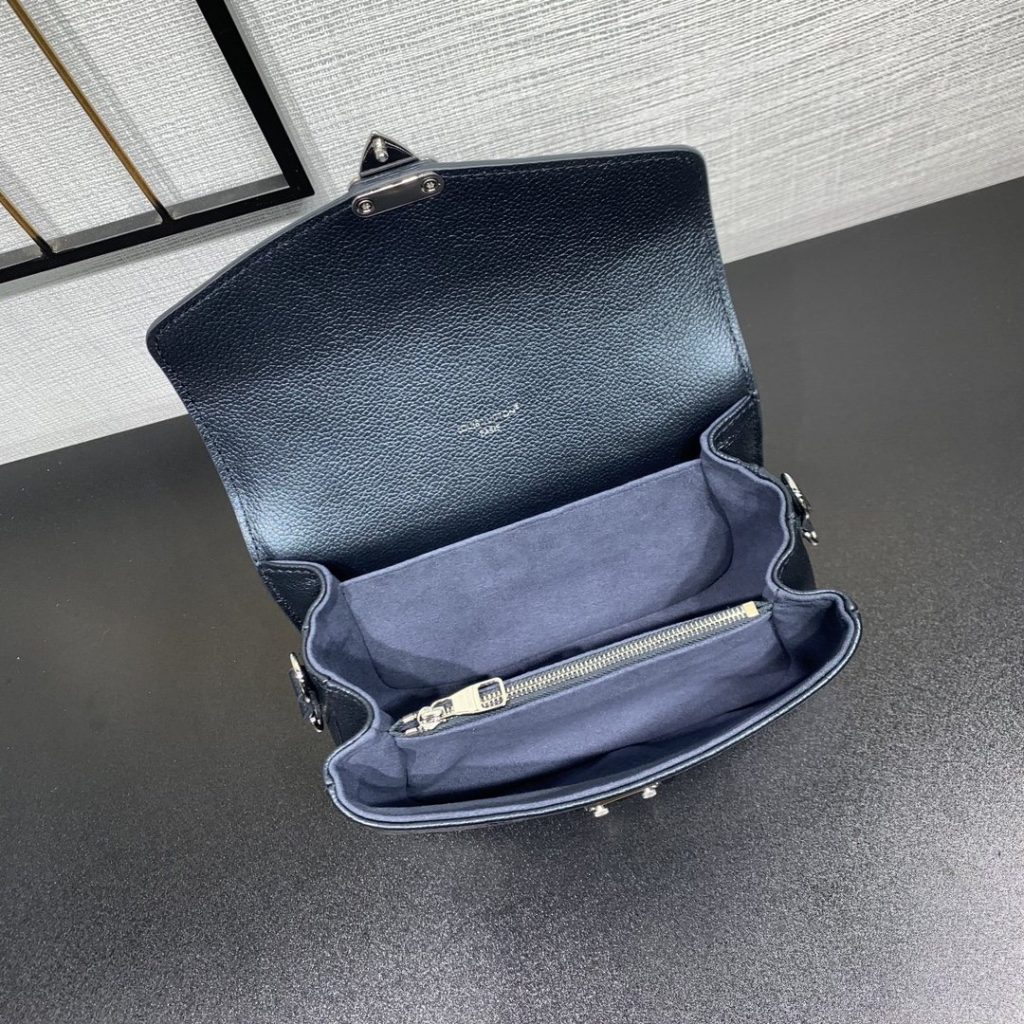 Louis Vuitton Pochette Métis in Monogram Eclipse Calfskin with Turn-lock and Zipper Closure