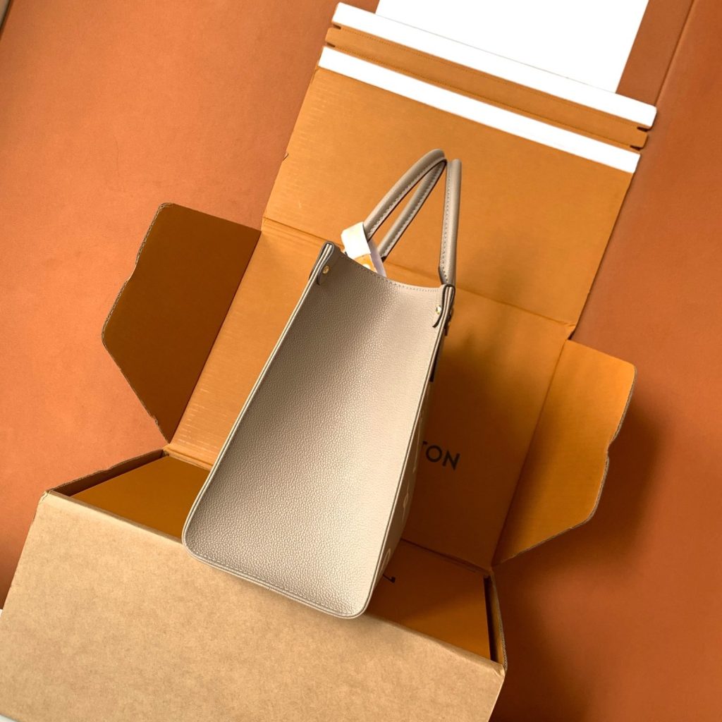 Louis Vuitton OnTheGo in Monogram Eclipse Grained Calfskin with Open Top Closure M45494 Designer Bag