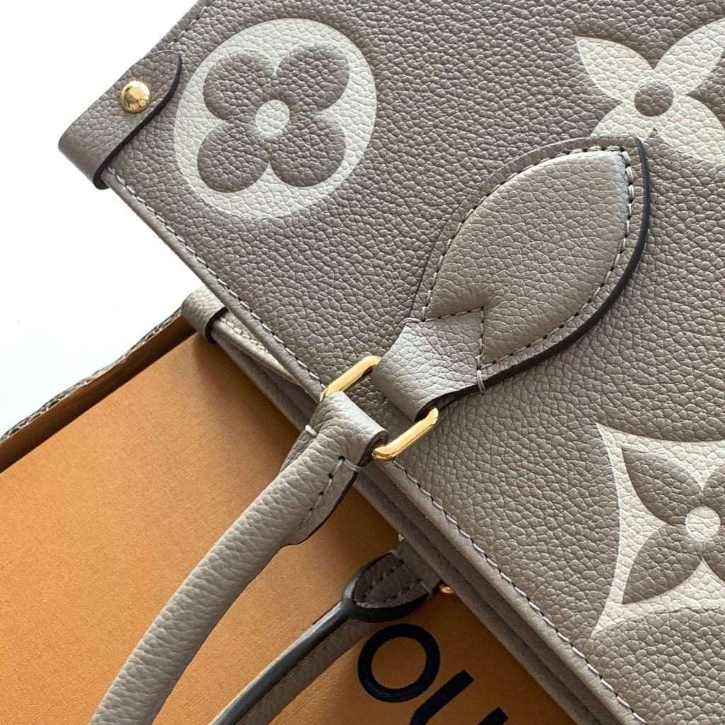 Louis Vuitton OnTheGo in Monogram Eclipse Grained Calfskin with Open Top Closure M45494 Designer Bag