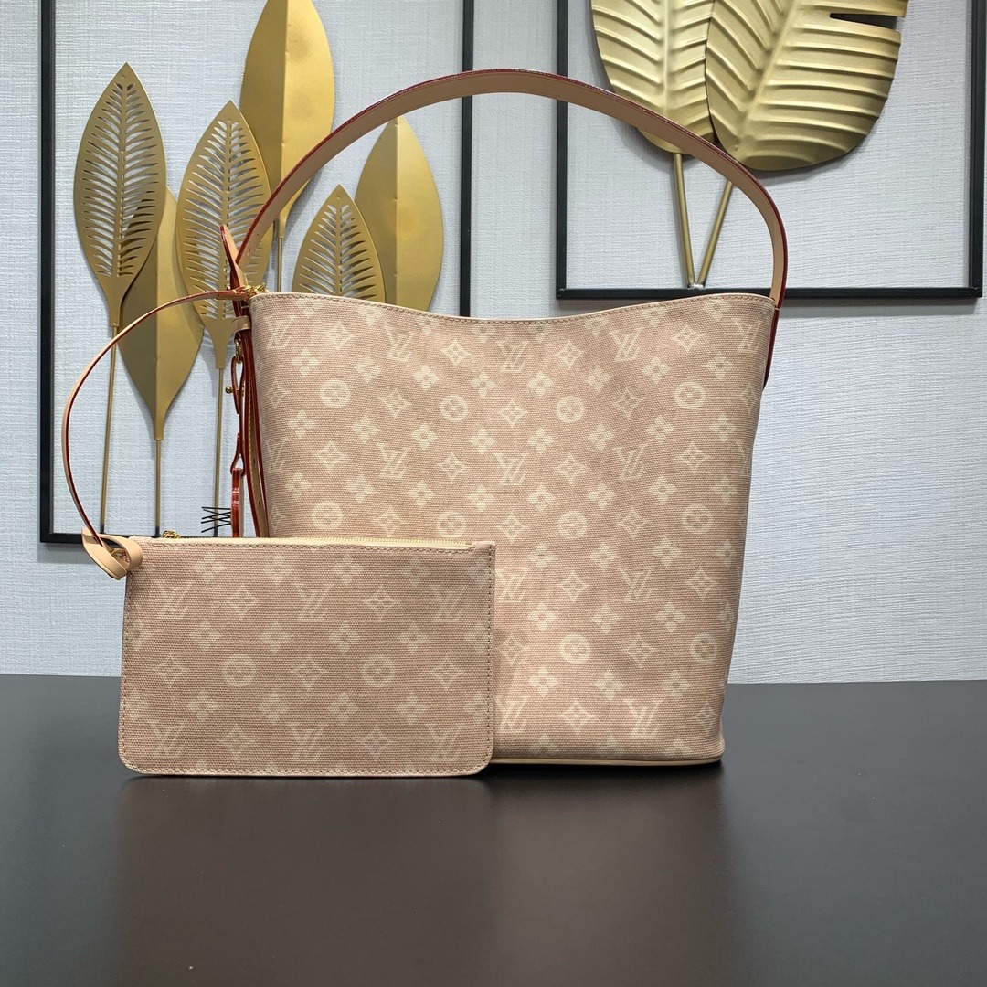 Louis Vuitton Travels With in Monogram Eclipse Canvas with Meowgram Print and Vachetta Leather Trim