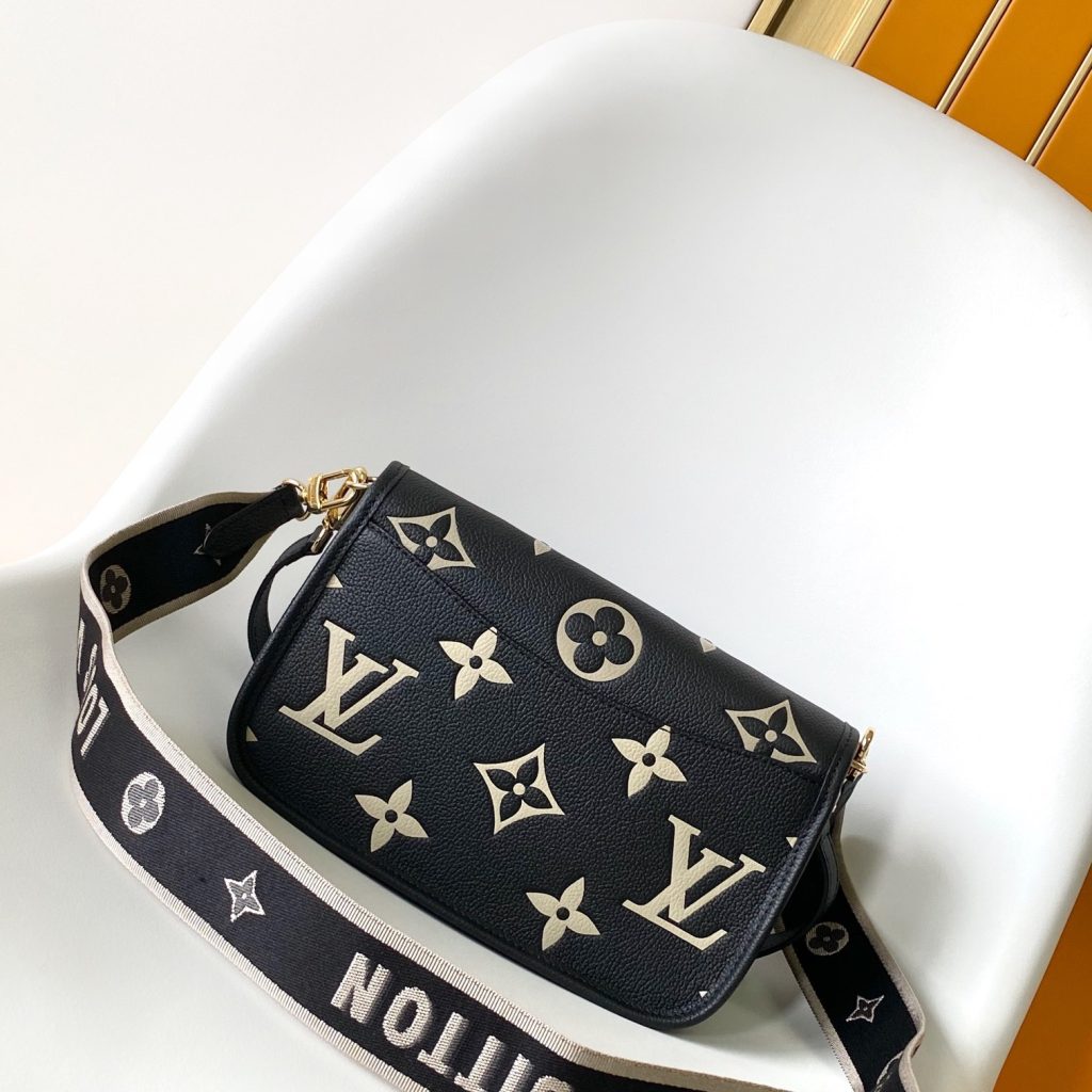 Louis Vuitton Diane in Monogram Empreinte Leather with Turn-lock Flap Closure for Shoulder BagCrossb