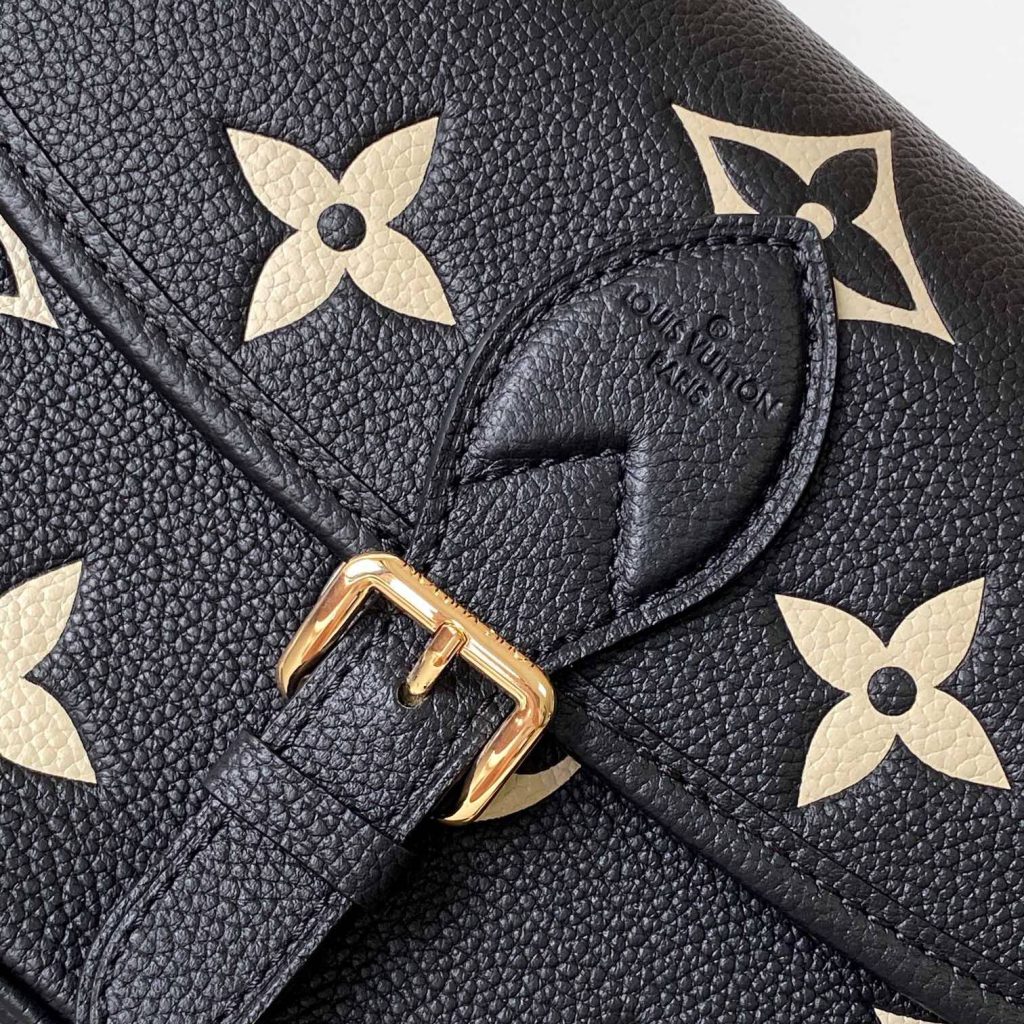 Louis Vuitton Diane in Monogram Empreinte Leather with Turn-lock Flap Closure for Shoulder BagCrossb