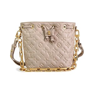 Louis Vuitton Coussin in Monogram Embossed Lambskin with Drawstring Closure for Shoulder BagCrossbod