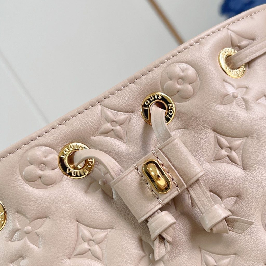 Louis Vuitton Coussin in Monogram Embossed Lambskin with Drawstring Closure for Shoulder BagCrossbod