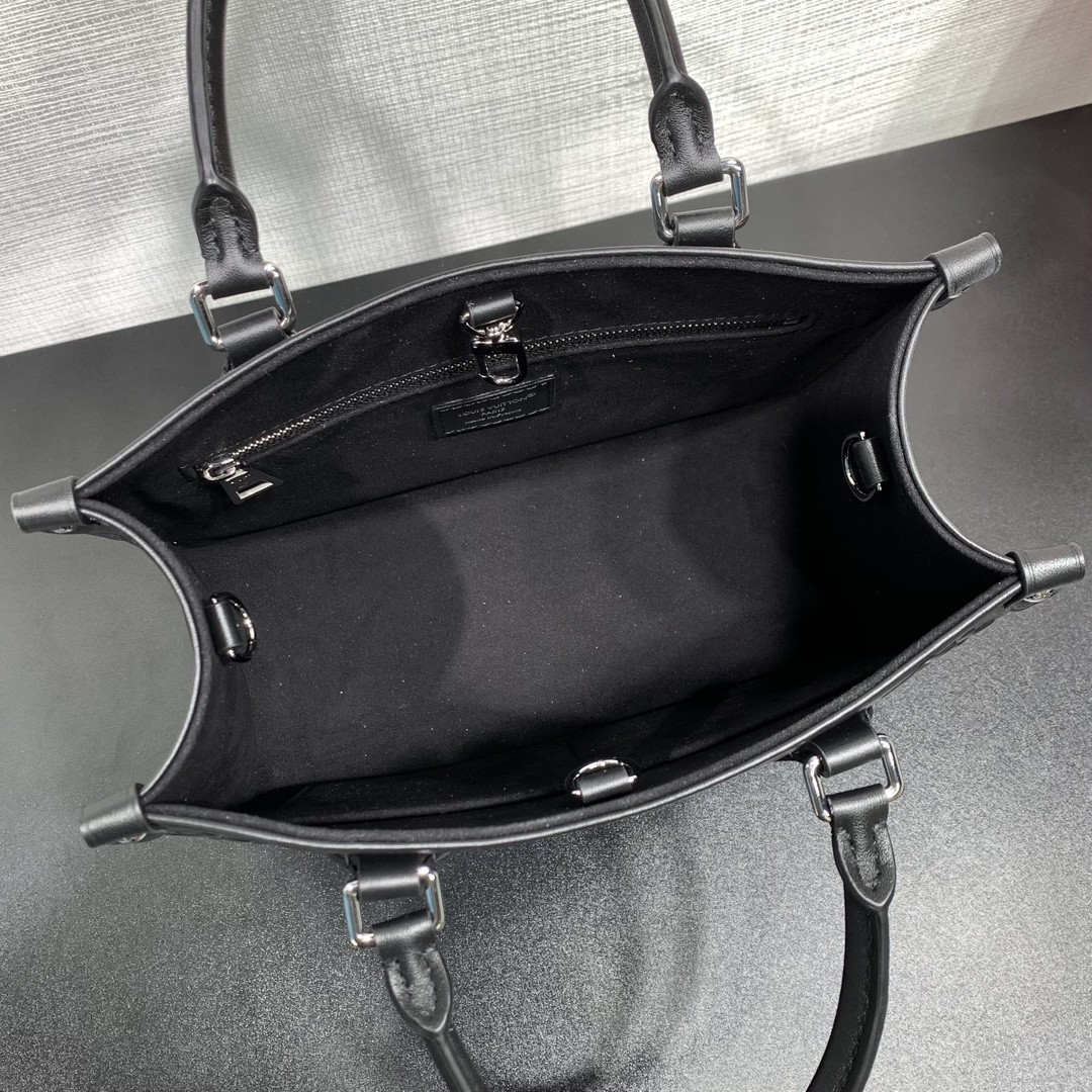 Louis Vuitton OnTheGo in Monogram Bold Embossed Leather with Zipper Closure M14576 Designer Bag
