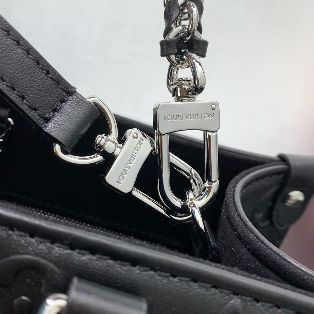 Louis Vuitton OnTheGo in Monogram Bold Embossed Leather with Zipper Closure M14576 Designer Bag