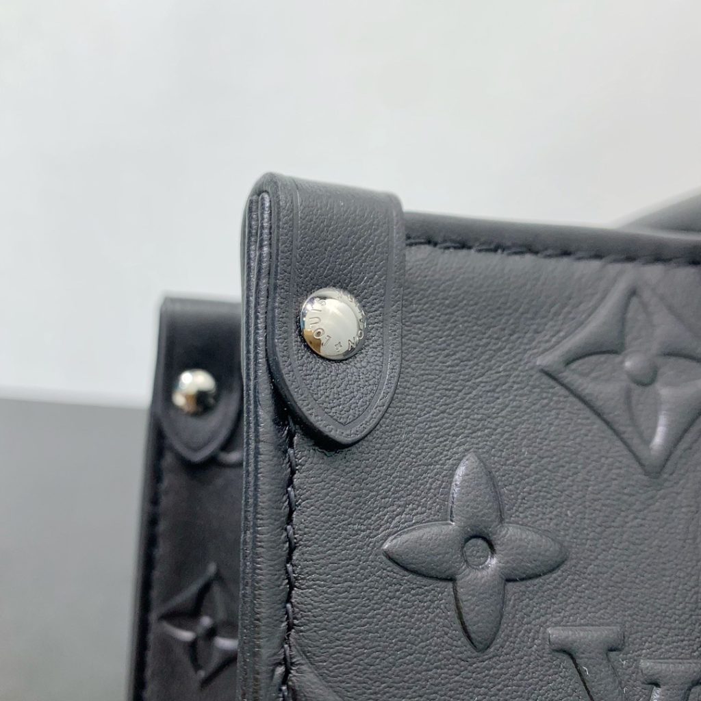 Louis Vuitton OnTheGo in Monogram Bold Embossed Leather with Zipper Closure M14576 Designer Bag
