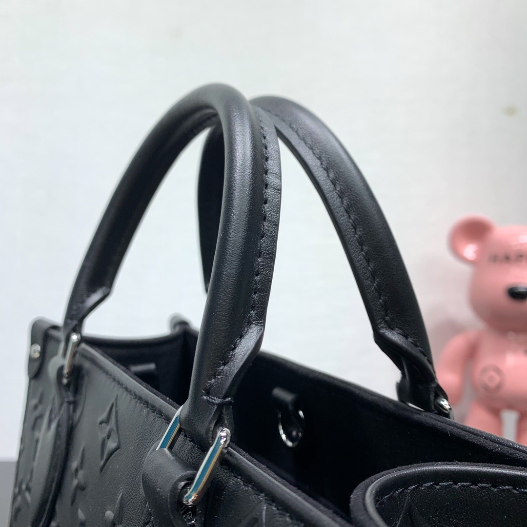 Louis Vuitton OnTheGo in Monogram Bold Embossed Leather with Zipper Closure M14576 Designer Bag