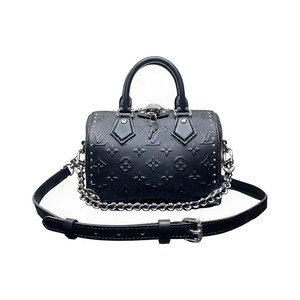 Louis Vuitton Speedy Trunk in Monogram Embossed Calfskin with Zipper Closure for Hand CarryShoulder