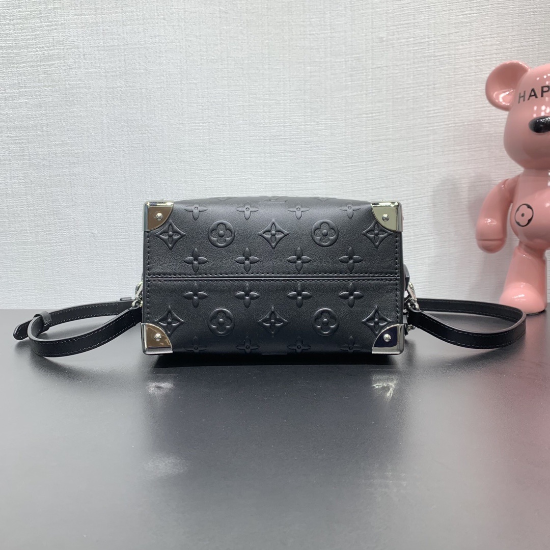 Louis Vuitton Speedy Trunk in Monogram Embossed Calfskin with Zipper Closure for Hand CarryShoulder