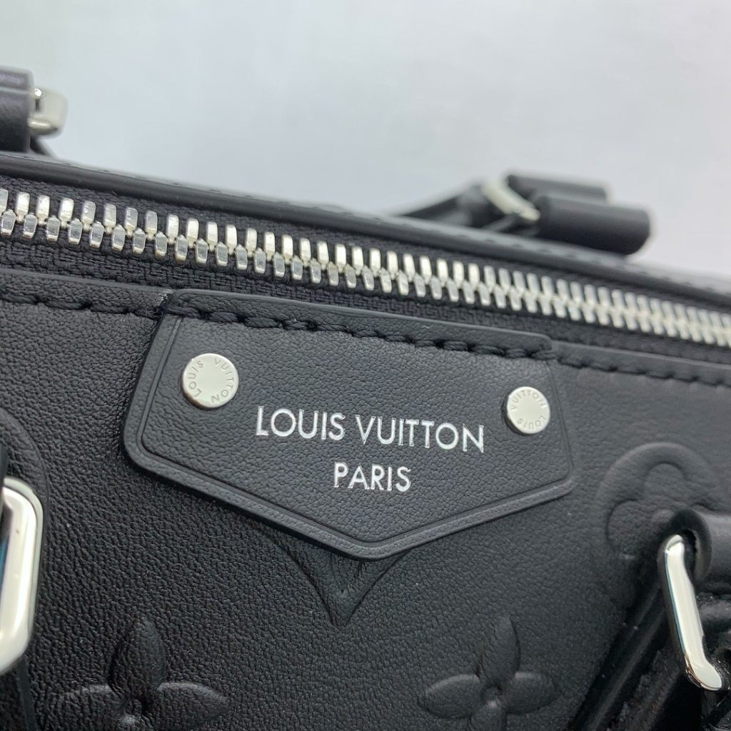 Louis Vuitton Speedy Trunk in Monogram Embossed Calfskin with Zipper Closure for Hand CarryShoulder