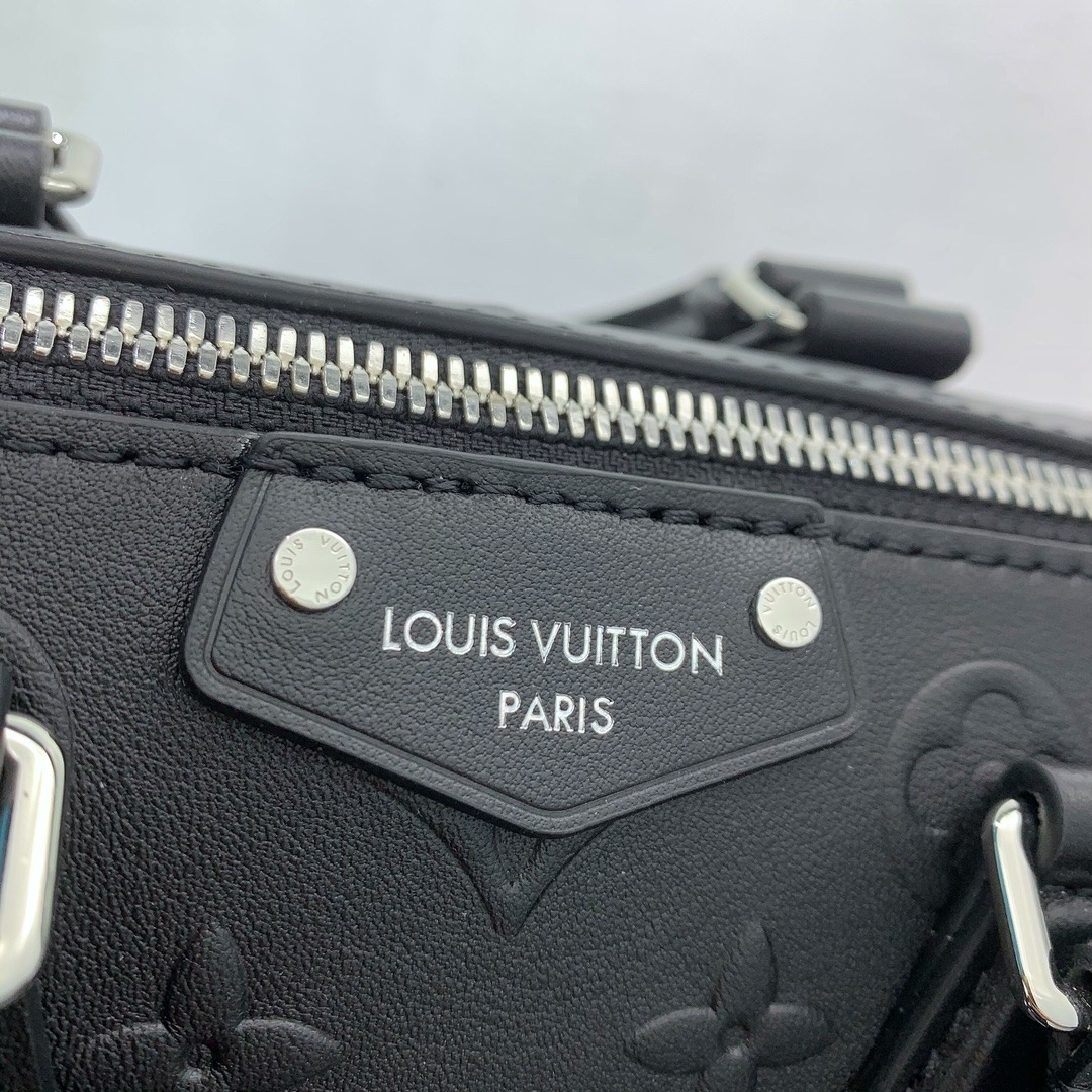 Louis Vuitton Speedy Trunk in Monogram Embossed Calfskin with Zipper Closure for Hand CarryShoulder