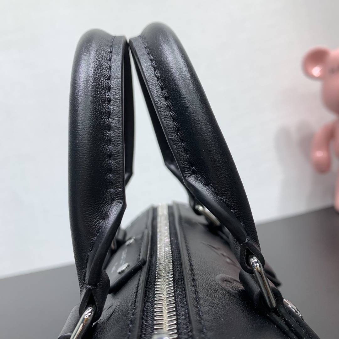 Louis Vuitton Speedy Trunk in Monogram Embossed Calfskin with Zipper Closure for Hand CarryShoulder