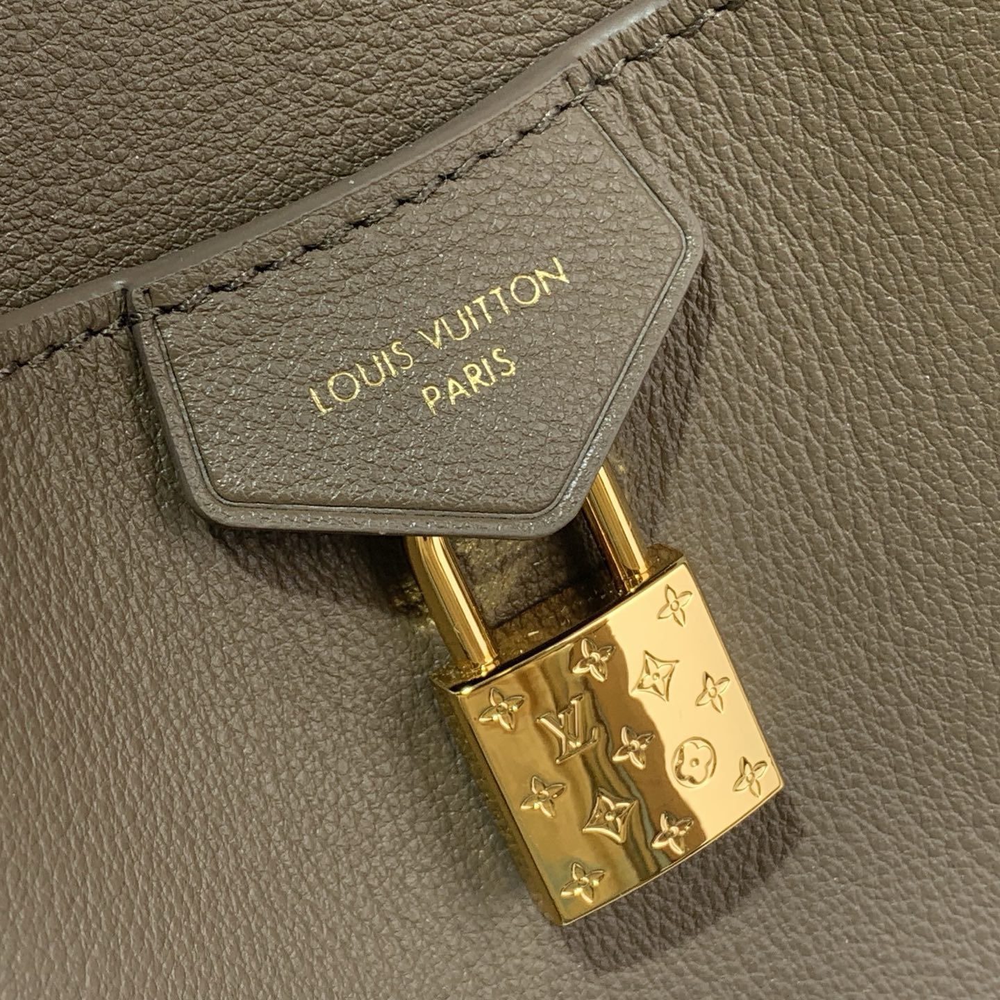 Louis Vuitton Vendome Pochette in Monogram Eclipse Leather with Zipper Closure for Handheld Carry