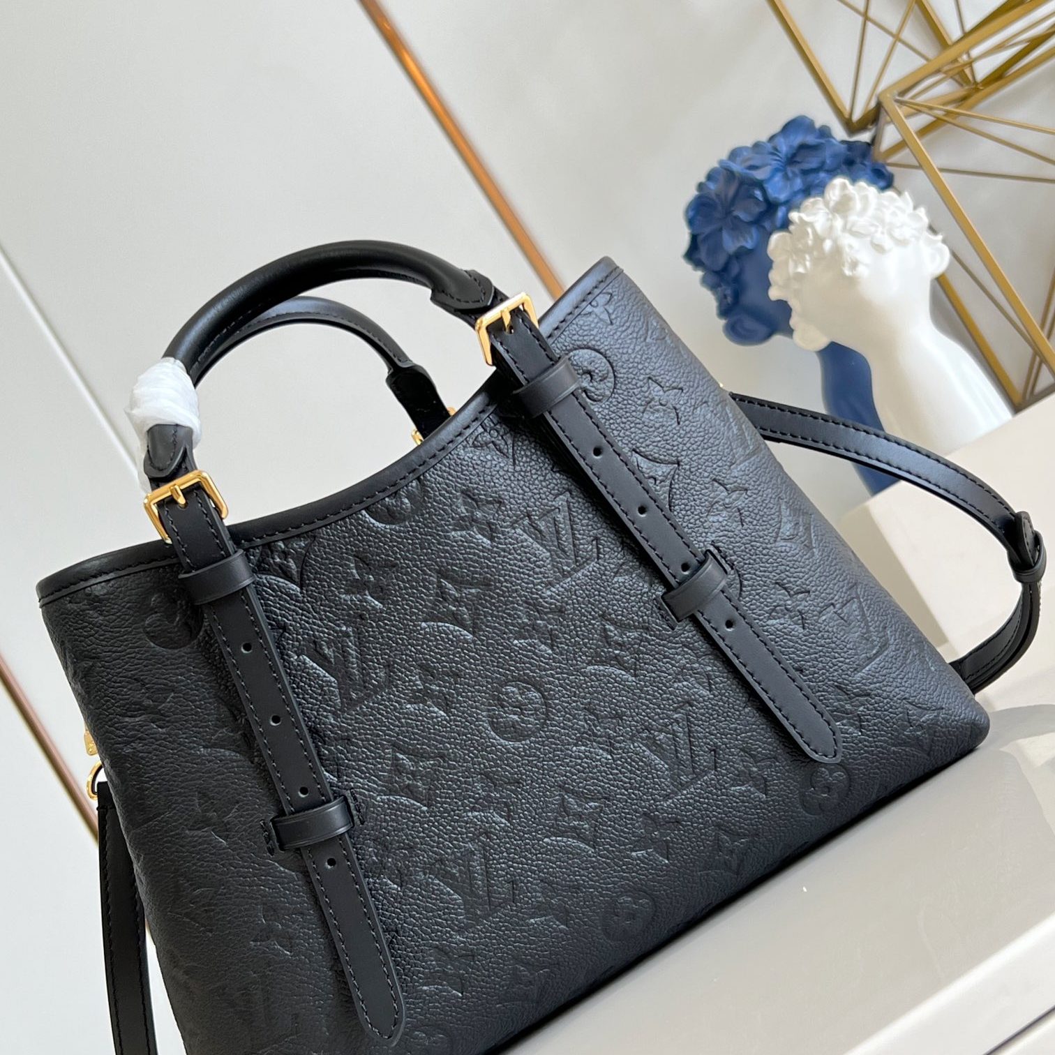 Louis Vuitton Babylone in Monogram Empreinte Calfskin with Zipper Closure for Hand CarryShoulder Bag