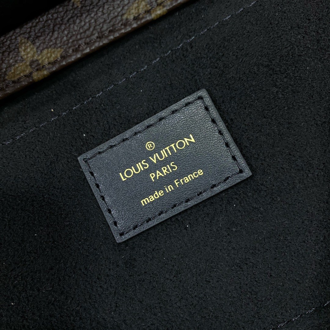 Louis Vuitton Locky BB in Monogram Canvas and Black Leather with Flap Closure for Handheld Carry