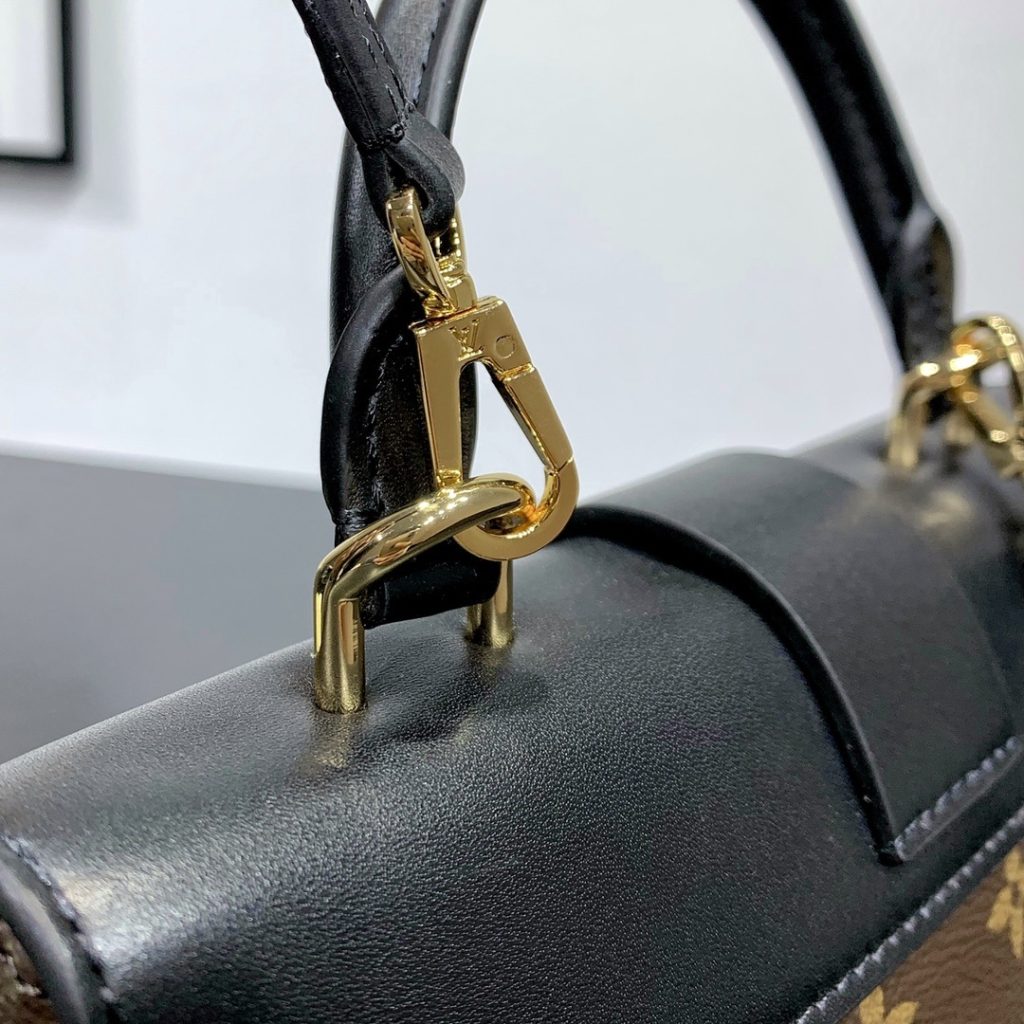 Louis Vuitton Locky BB in Monogram Canvas and Black Leather with Flap Closure for Handheld Carry