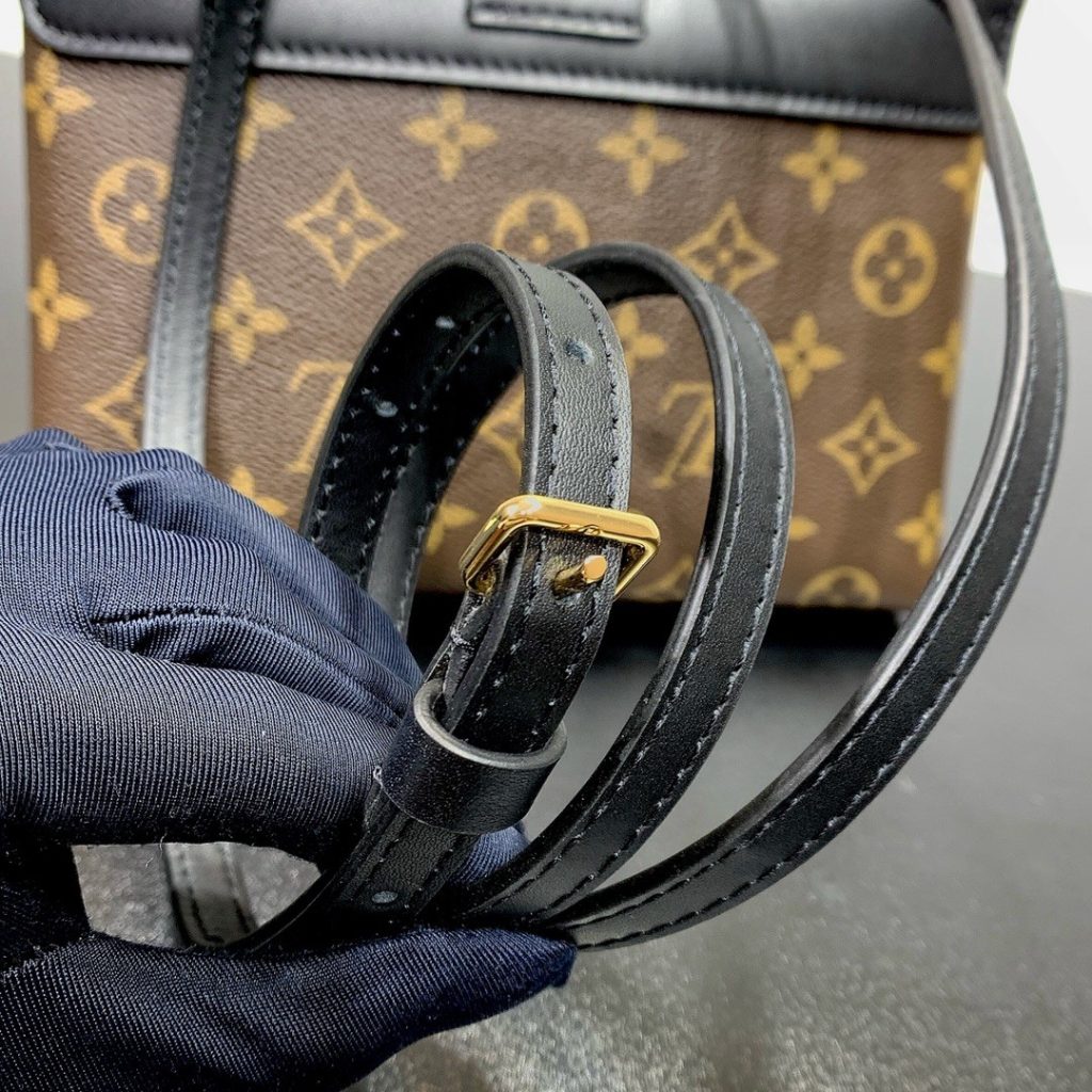 Louis Vuitton Locky BB in Monogram Canvas and Black Leather with Flap Closure for Handheld Carry