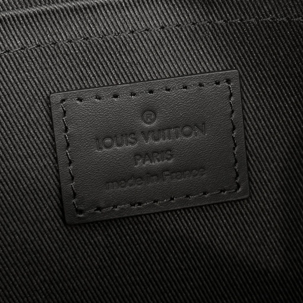Louis Vuitton Pochette To-Go in Monogram Eclipse Canvas with Zipper Closure for HandheldWristlet
