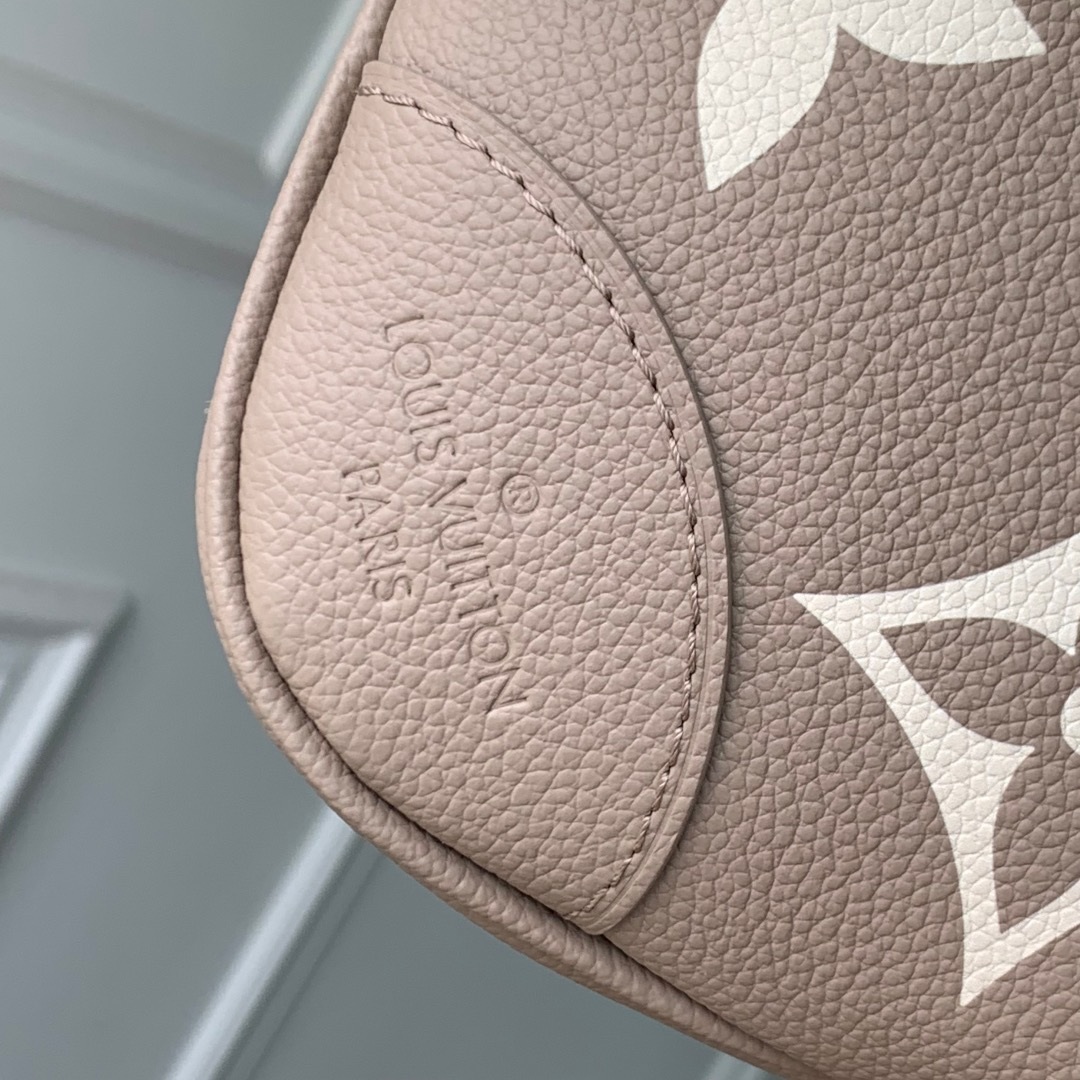 Louis Vuitton Boheme Hobo Bag in Monogram Eclipse Reverse Canvas with Zipper for Shoulder Carry