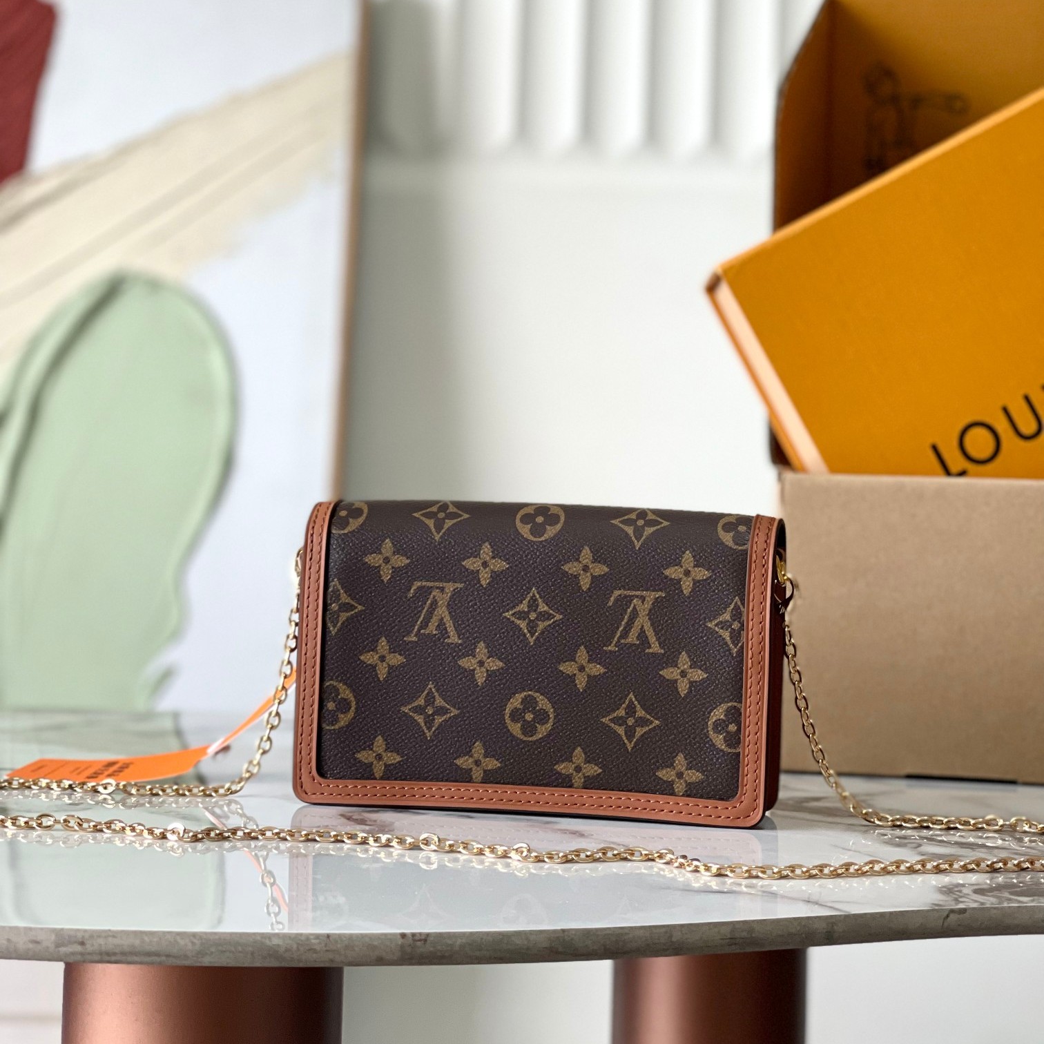 Louis Vuitton Pochette Métis PM in Monogram Canvas with Vachetta Leather Trim and Gold Hardware