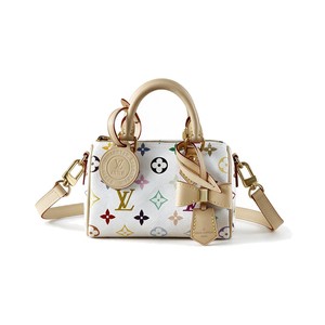 Louis Vuitton Keepall Bandoulière 25 in Monogram Multicolore Canvas / Natural Cowhide Leather Trim