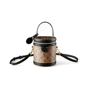 Louis Vuitton Boîte Chapeau 30cm in Monogram Canvas with Black Leather Trim and Zipper