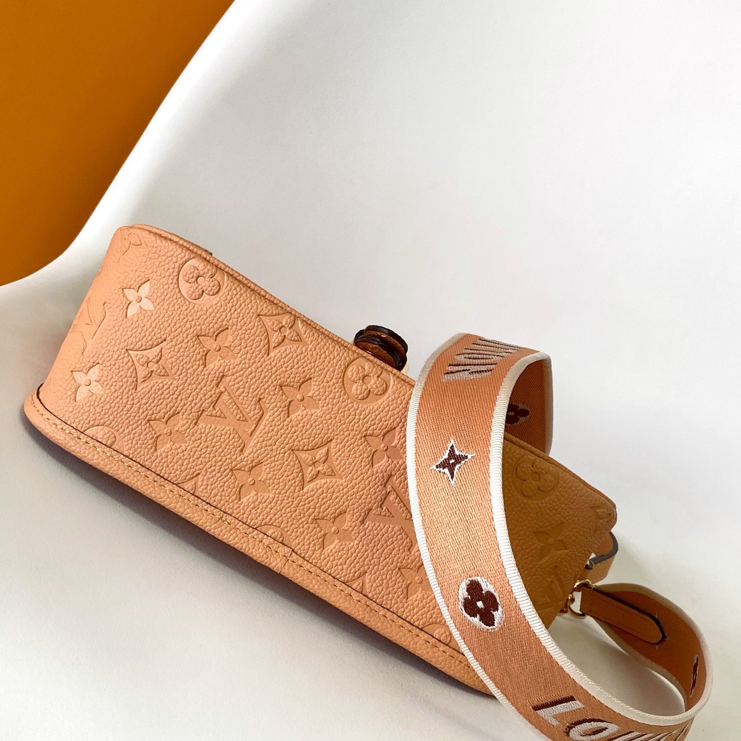 Louis Vuitton Diane in Monogram Empreinte Leather with Magnetic Snap and Buckle Strap for Shoulder