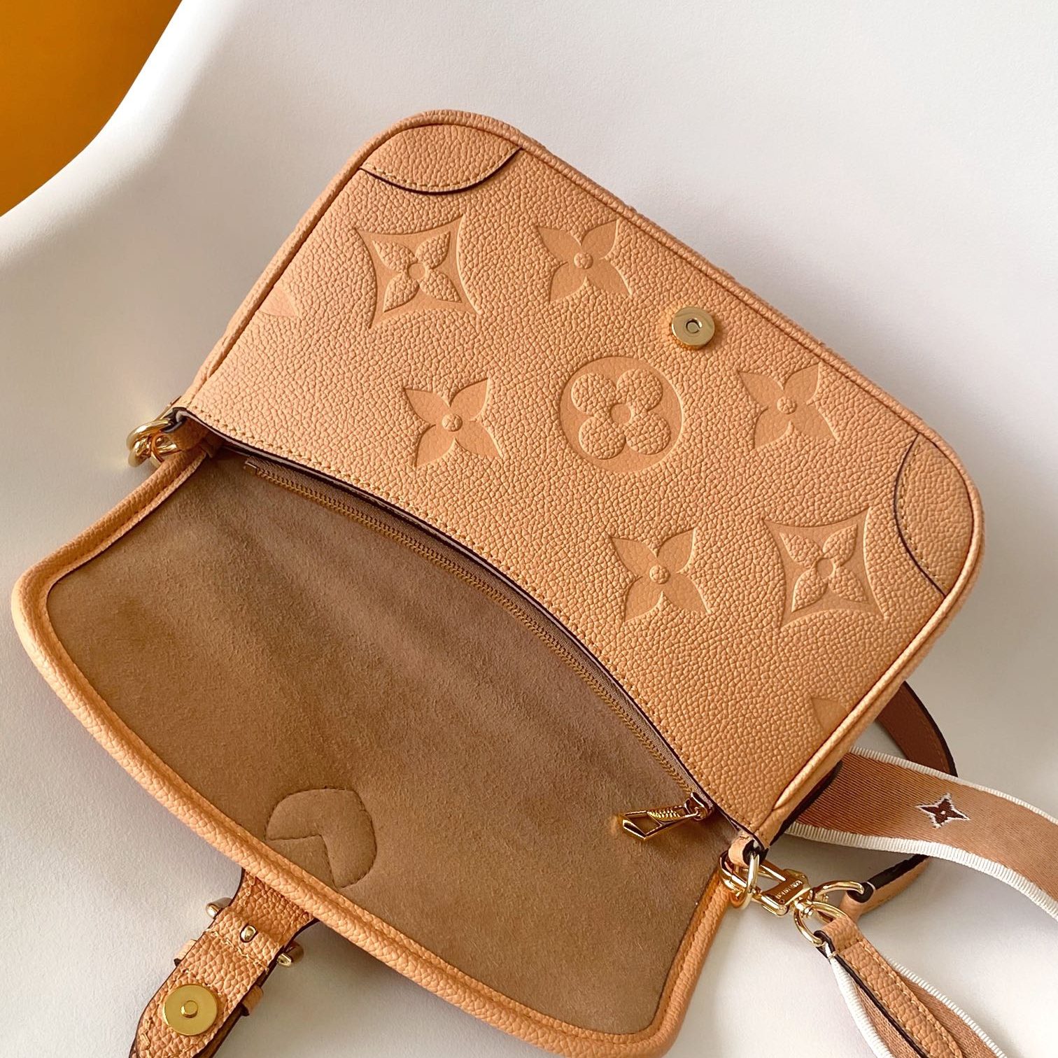 Louis Vuitton Diane in Monogram Empreinte Leather with Magnetic Snap and Buckle Strap for Shoulder