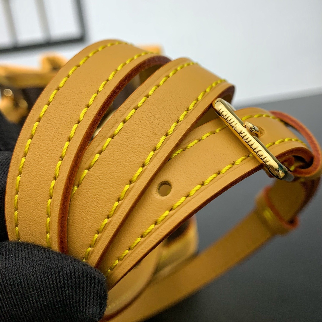 Louis Vuitton Noé in Monogram Canvas and Vachetta Leather with Drawstring for Handheld Carry