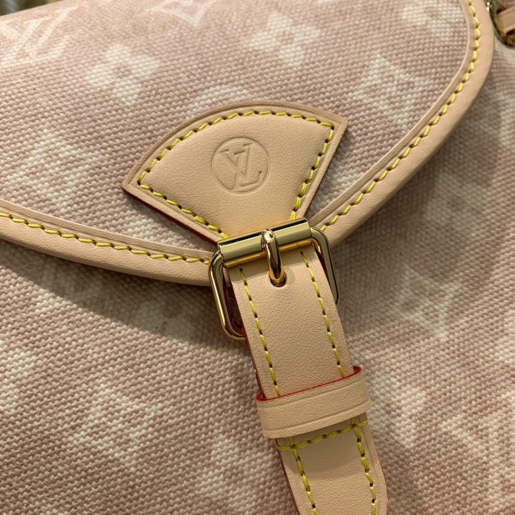 Louis Vuitton Palm Springs MM M41538 in Monogram Eclipse Canvas with Print Designer Bag
