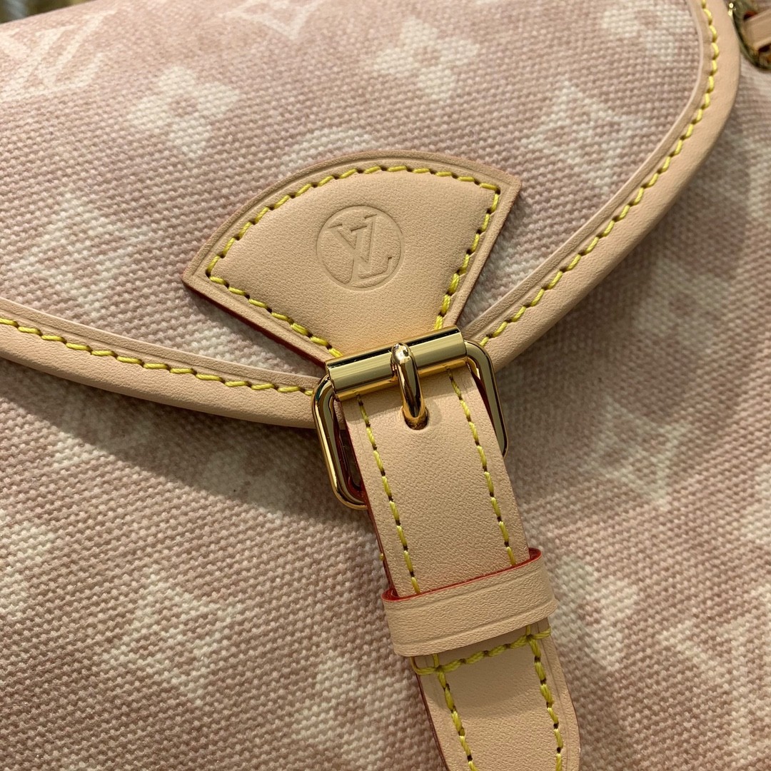 Louis Vuitton Palm Springs MM M41538 in Monogram Eclipse Canvas with Print Designer Bag