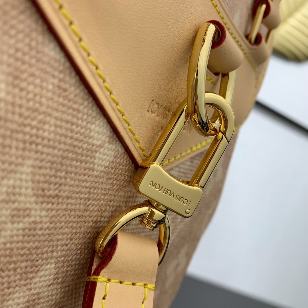 Louis Vuitton Palm Springs MM M41538 in Monogram Eclipse Canvas with Print Designer Bag