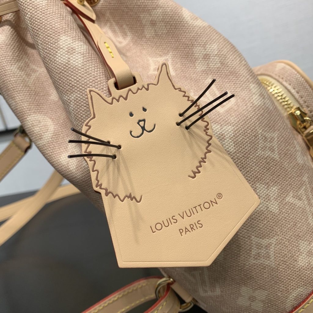Louis Vuitton Palm Springs MM M41538 in Monogram Eclipse Canvas with Print Designer Bag