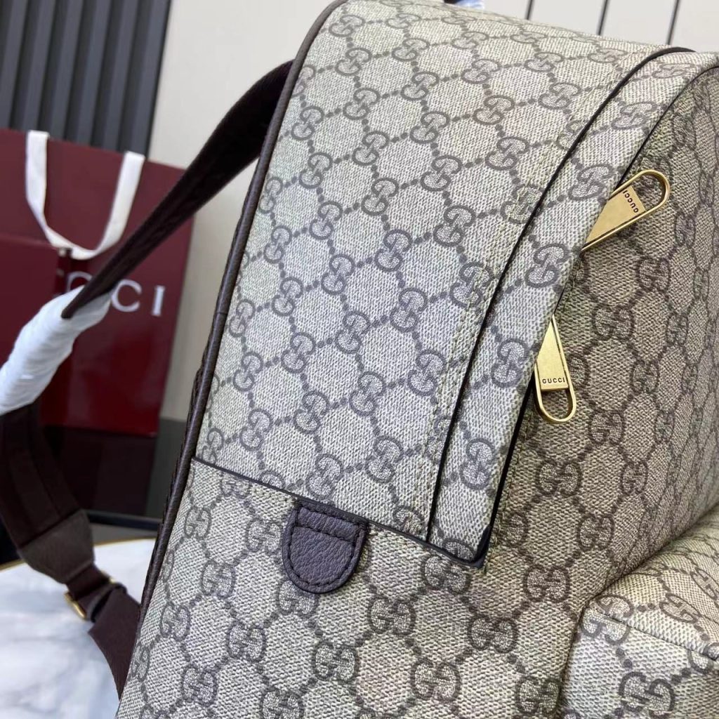 Gucci Ophidia 834466 in GG Supreme Canvas with Zipper and Backpack for Hand Shoulder Carry