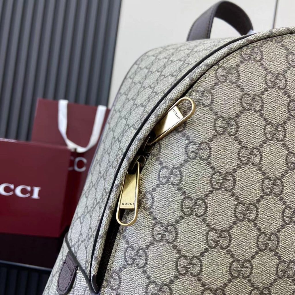 Gucci Ophidia 834466 in GG Supreme Canvas with Zipper and Backpack for Hand Shoulder Carry