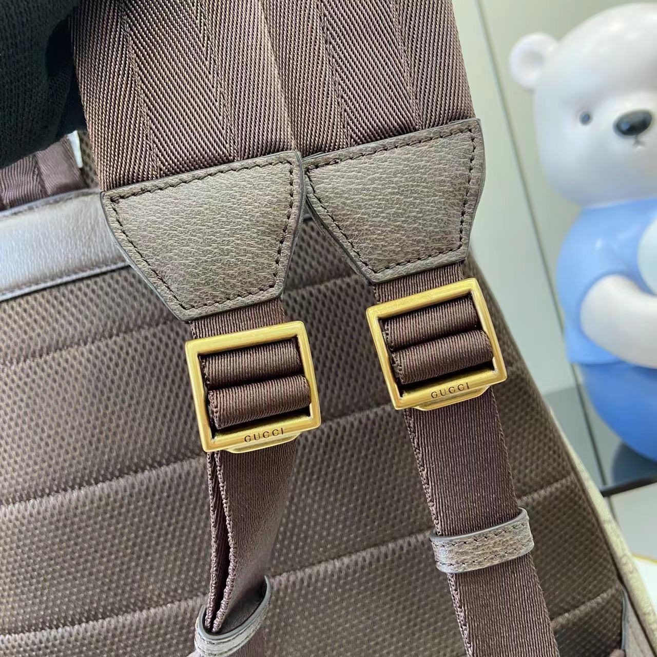 Gucci Ophidia 834466 in GG Supreme Canvas with Zipper and Backpack for Hand Shoulder Carry