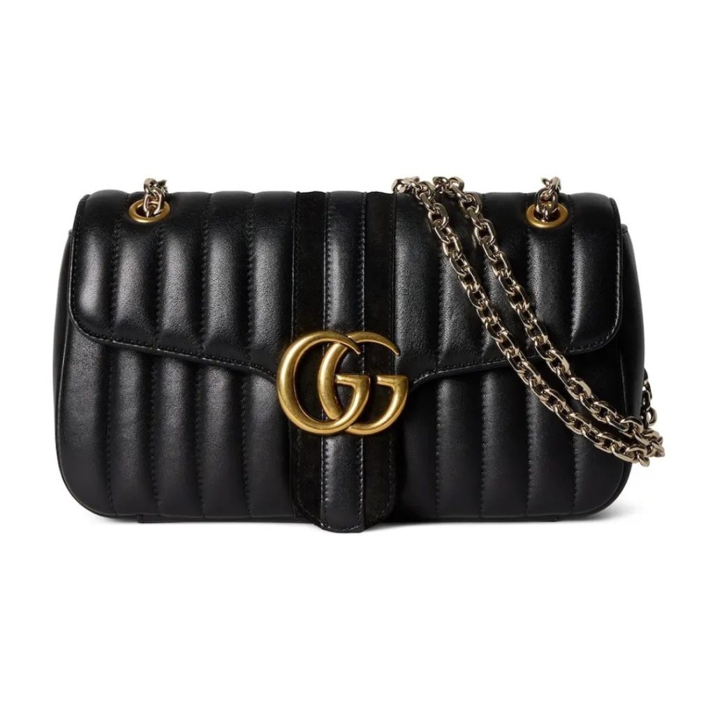 Gucci GG Marmont Small in Matte Lambskin with Magnetic Snap Closure for Shoulder and Crossbody Carry