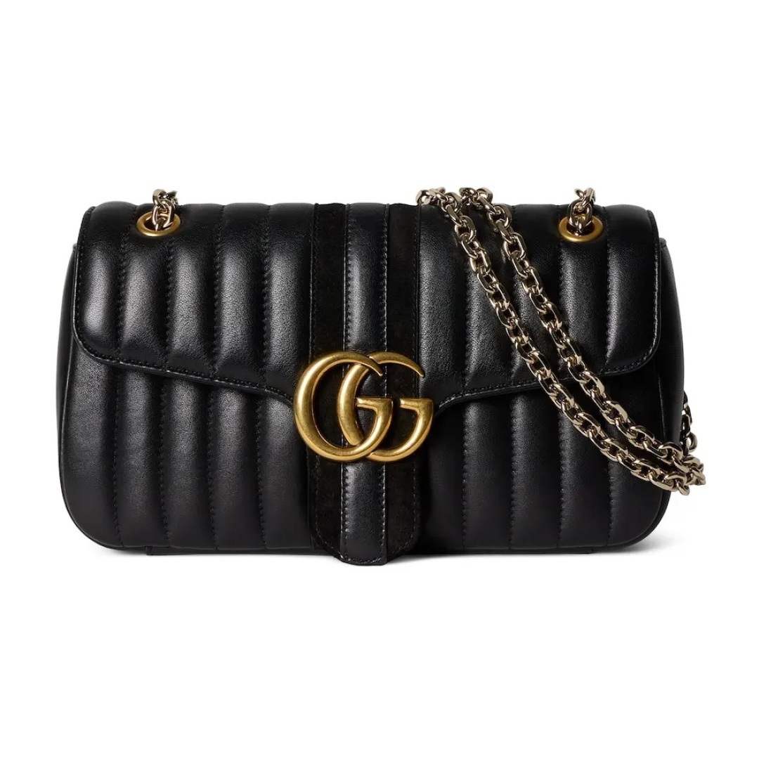 Gucci GG Marmont Small in Matte Lambskin with Magnetic Snap Closure for Shoulder and Crossbody Carry
